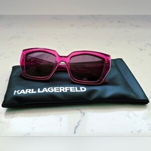 Karl Lagerfeld Bold Pink Sunglasses